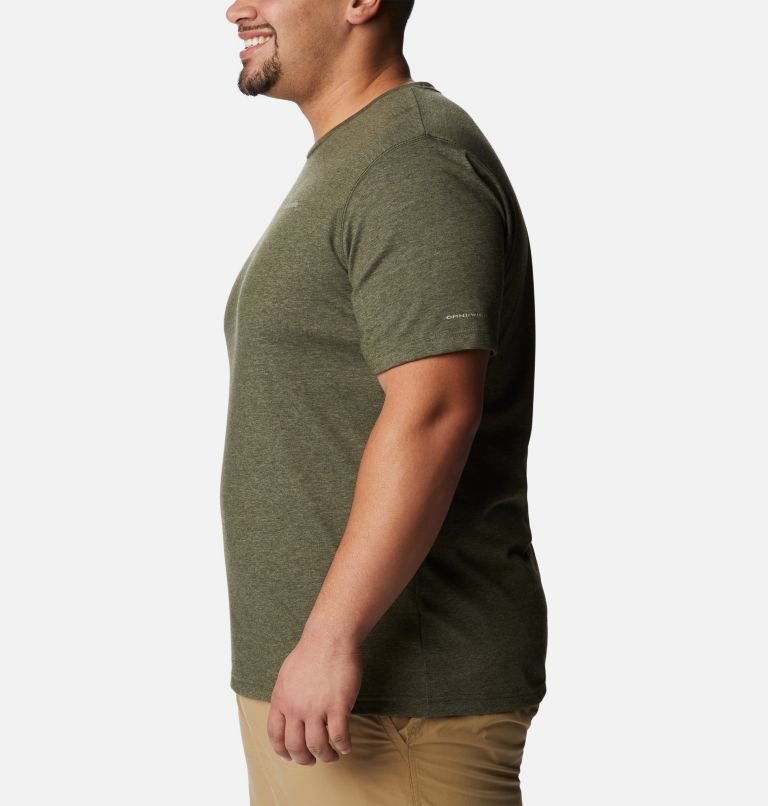 Men's Columbia Thistletown Park Crew T Shirts Olive | Plus Size CA-W58C3